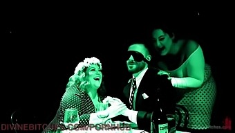 Three Stunning Curvy Women Dominate Their Submissive Partner In A Fetish Play