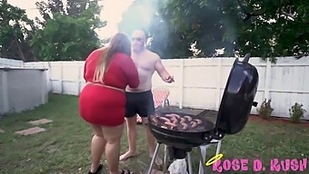 Rose Kush, Plus-Sized Vlogger, Pleasures A Man'S Nipples With Her Tongue
