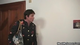 Old Man And Young Girl Engage In Forbidden 3some With Stepdad