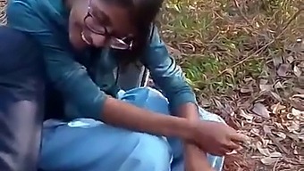 Desi Teacher Swathi Engages In Sexual Activities With Her Students In Exchange For Money In A Forest Setting