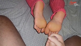 I Assisted My Stepson To Orgasm On His Feet