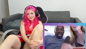 Emma Fiore Enjoys Watching Interracial Anal Porn As A Kinky Alternative