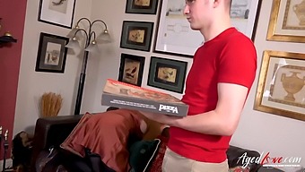 Big Natural Tits And British Teen In A Pizza And Sex Exchange