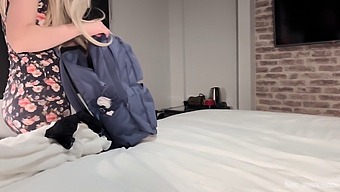 Stepmom And Stepson'S Intimate Encounter At Hotel Room Captured In Hd