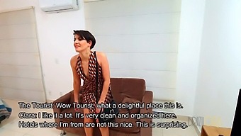 A Visitor To Brazil'S City Gets Intimate With A Sexy Girl With Short Hair