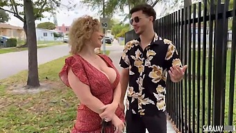 Sara Jay Engages In Sexual Activity With A Well-Endowed Young Man
