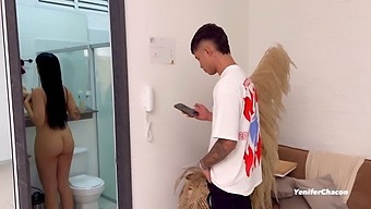Teen Caught Spying On Stepbrother'S Big Cock