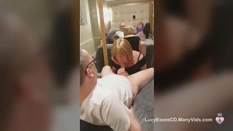 Pauline, A Seductive Trans Woman, Gives Mike'S Large Penis A Deep Suck Until He Ejaculates In Her Mouth.