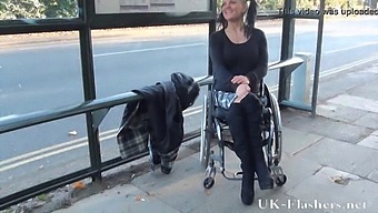 Disabled Pornstar'S Daring Public Nudity And Exhibitionism