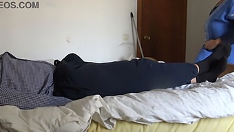 A Maid Is Surprised And Aroused By A Well-Endowed French Man'S Penis