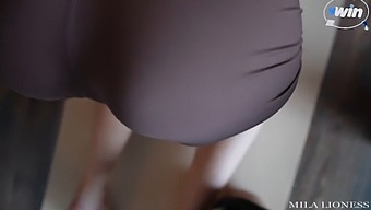Petite Stepsister'S Yoga Class Turns Into Steamy Encounter With Big Dick And Cum Facial