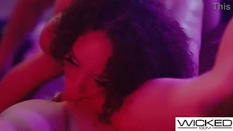 Indulge In A Sinful Threesome With Alexis Tae'S Passionate Oral Skills And Intense Missionary Action