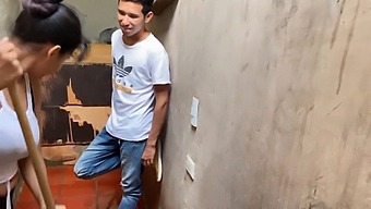 Stepdad And Stepdaughter Engage In Passionate Sex In The Laundry Room