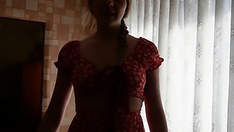 Arisha Mills, A Blonde From The City, Has Sex With A Collective Farmer In The Village.