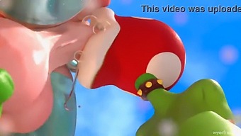 Princess Rosalina Futa Gets A Mouthful Of Cum In This Animated Porn Video.